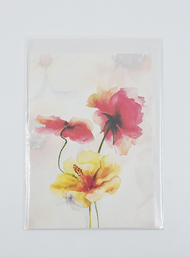 Wenskaart klaprozen zomer