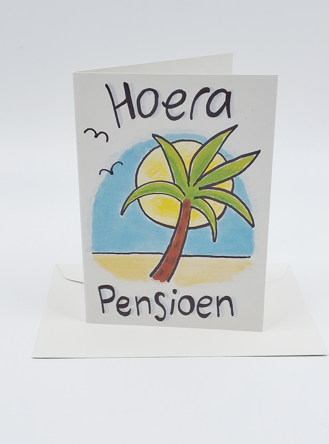 Wenskaart hoera pensioen