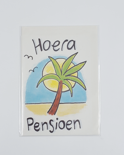 Wenskaart hoera pensioen