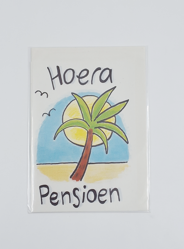Wenskaart hoera pensioen