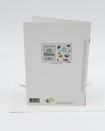 Wenskaart vogels, hartelijk gefeliciteerd met je verjaardag