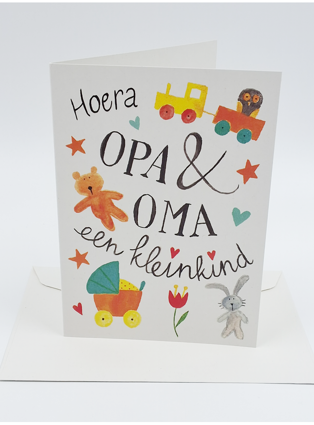 Greeting card Grandpa &amp; Grandma grandchild