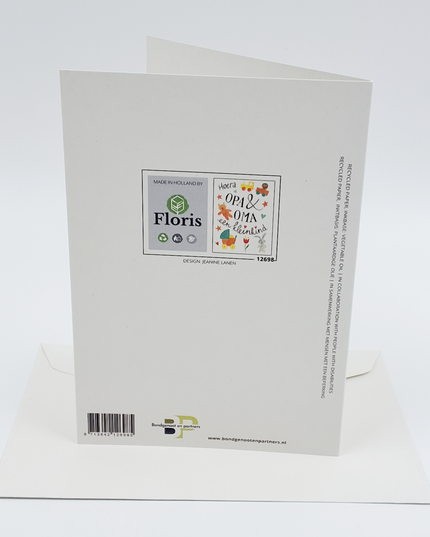 Wenskaart Opa & Oma kleinkind