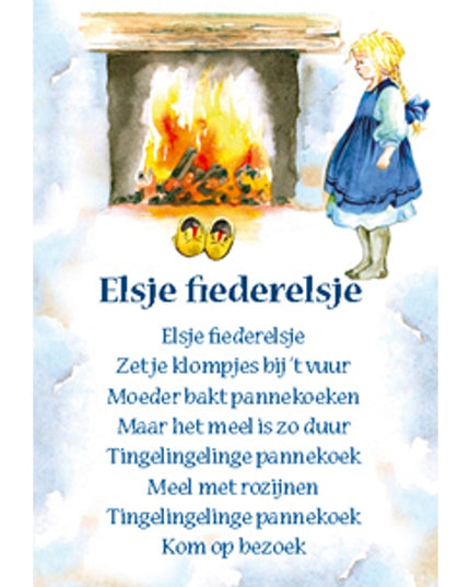 Wenskaart lied "Elsje fiederelsje"