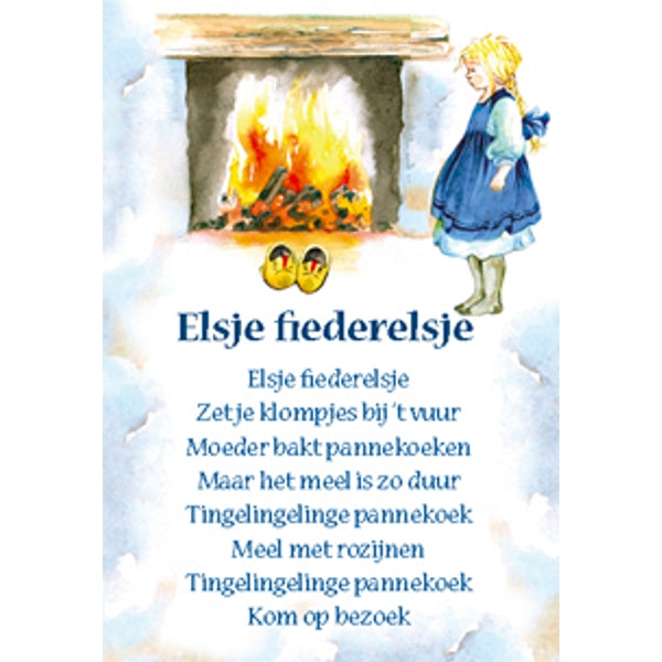 Wenskaart lied "Elsje fiederelsje"