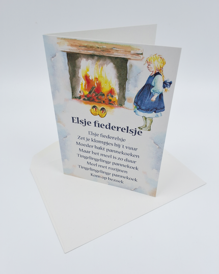 Wenskaart lied "Elsje fiederelsje"