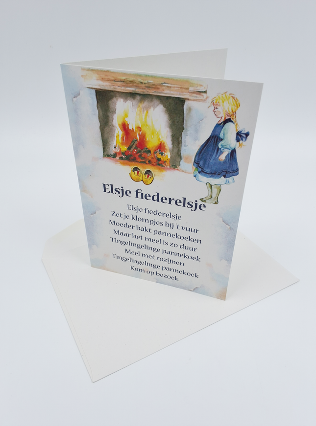 Wenskaart lied "Elsje fiederelsje"