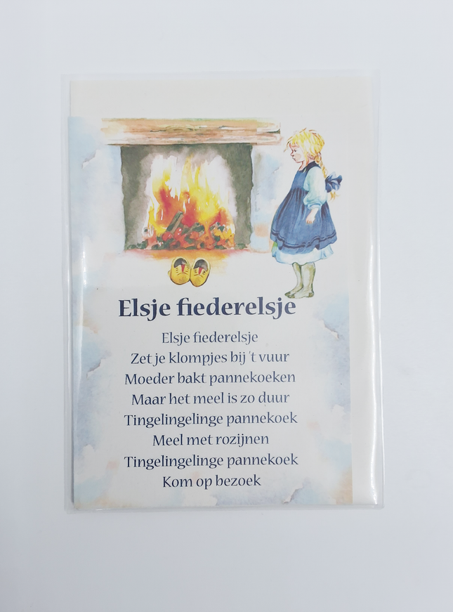 Wenskaart lied "Elsje fiederelsje"