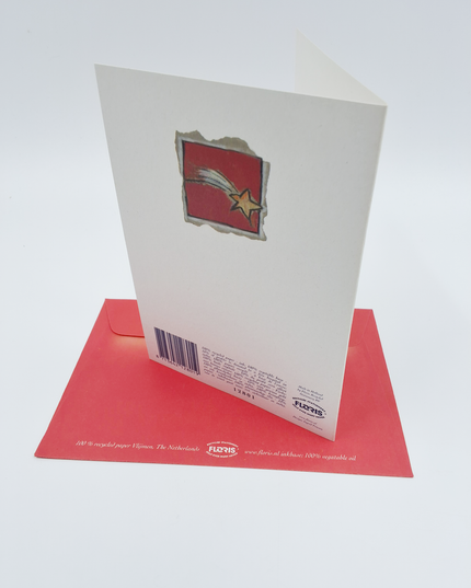 Wenskaart engel met ster