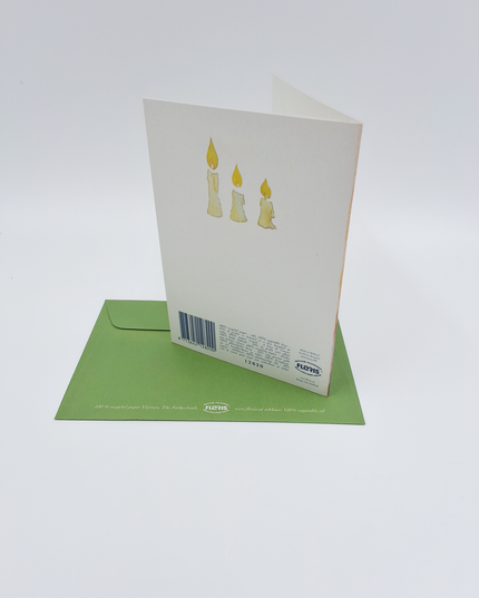 Wenskaart kerstfamilie Jezus