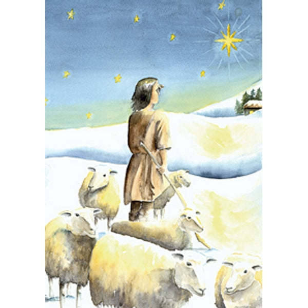 Wenskaart schaapsherder