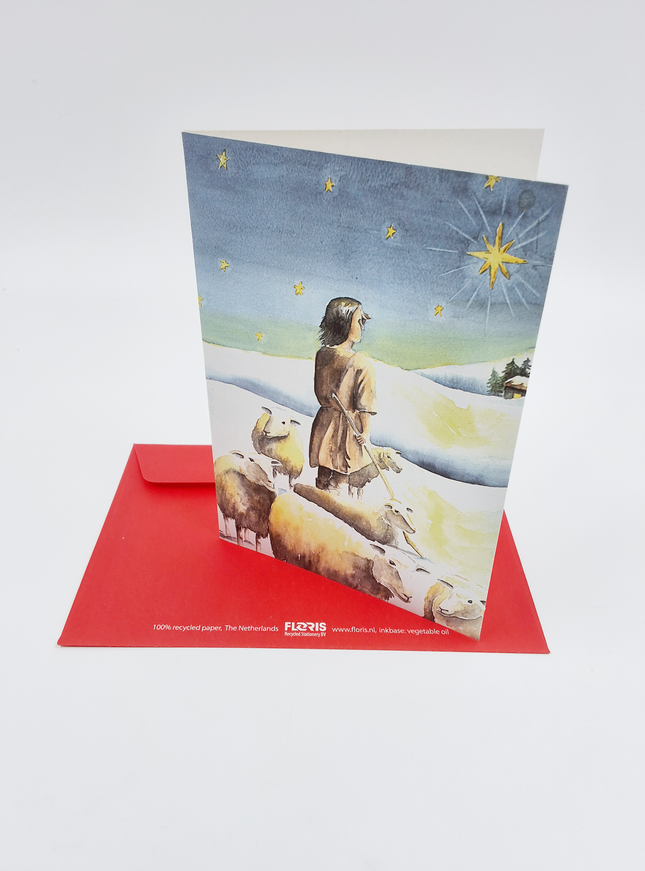 Wenskaart schaapsherder