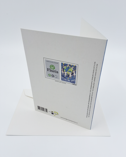 Wenskaart kerst "we are the world"