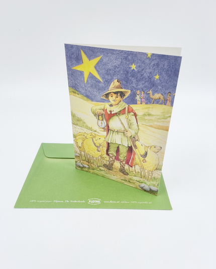 Wenskaart herder 3 koningen