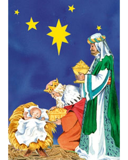 Wenskaart koningen met Jezus