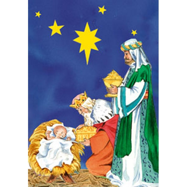 Wenskaart koningen met Jezus