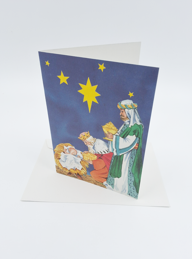Wenskaart koningen met Jezus