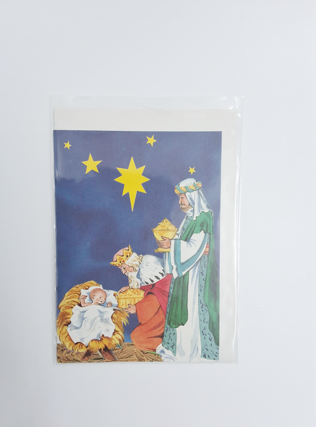 Wenskaart koningen met Jezus