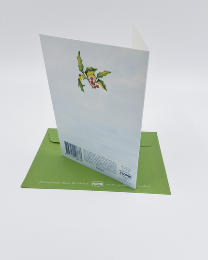 Wenskaart amarilles "Merry Christmas"