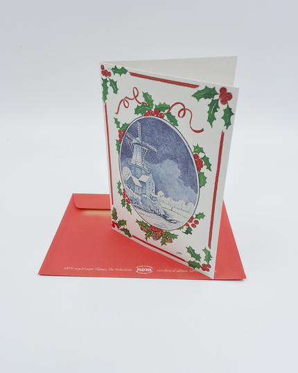 Wenskaart molen Hollands landschap