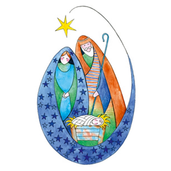 wenskaart Maria en Jozef