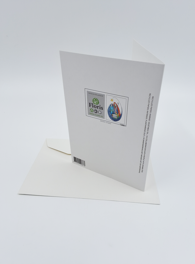 wenskaart Maria en Jozef