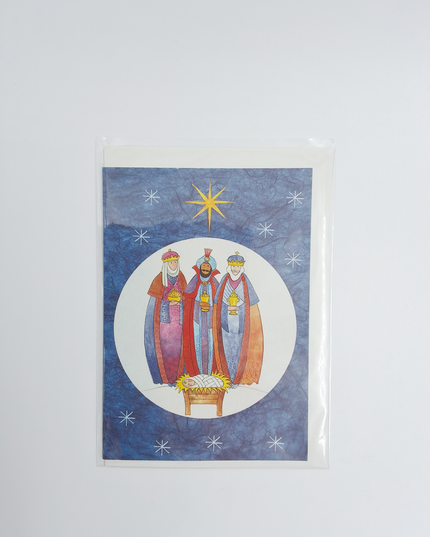 Wenskaart drie koningen ster