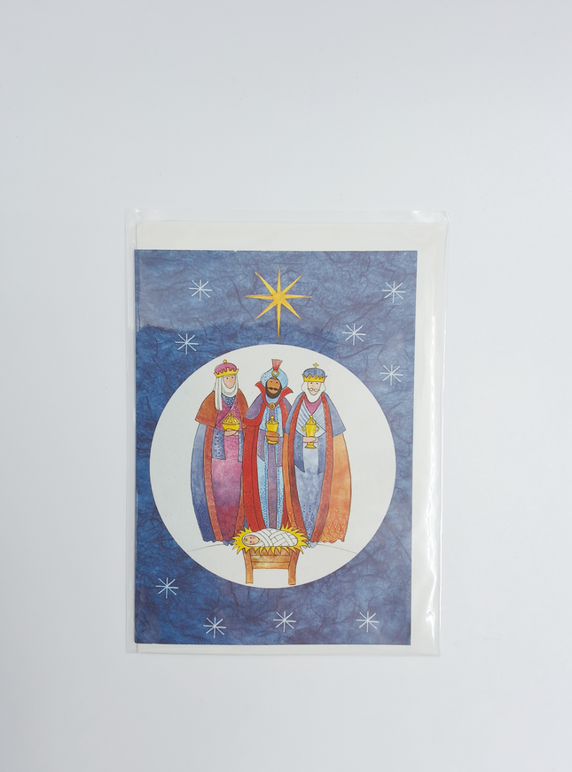 Wenskaart drie koningen ster