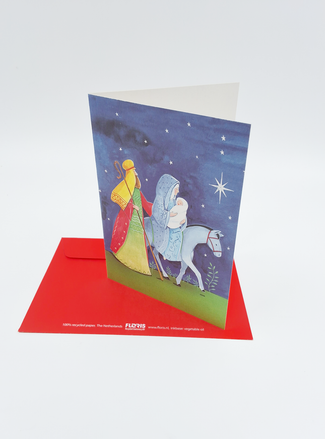 Wenskaart Jozef Maria blauw