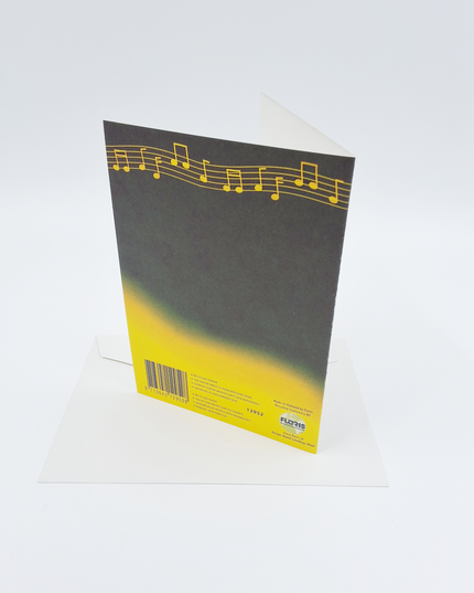 Wenskaart kerstklok groen