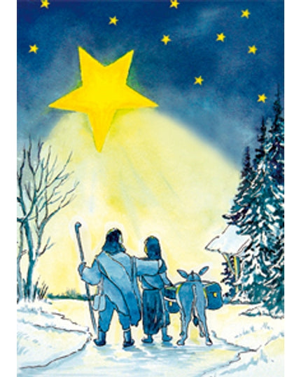 Wenskaart ezel Jozef Maria