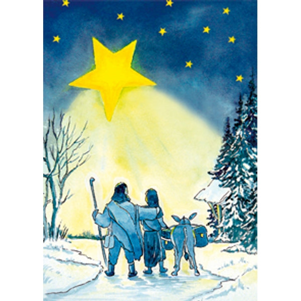 Wenskaart ezel Jozef Maria