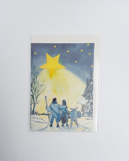 Wenskaart ezel Jozef Maria