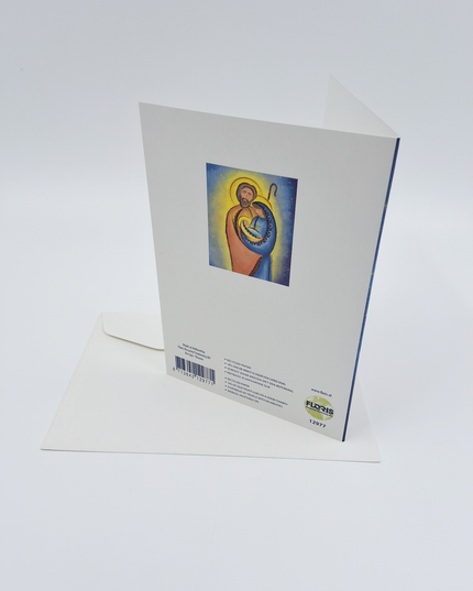 Wenskaart Jezus, Jozef en Maria