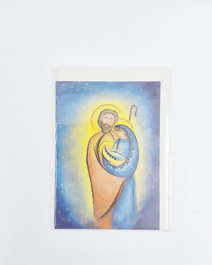 Wenskaart Jezus, Jozef en Maria