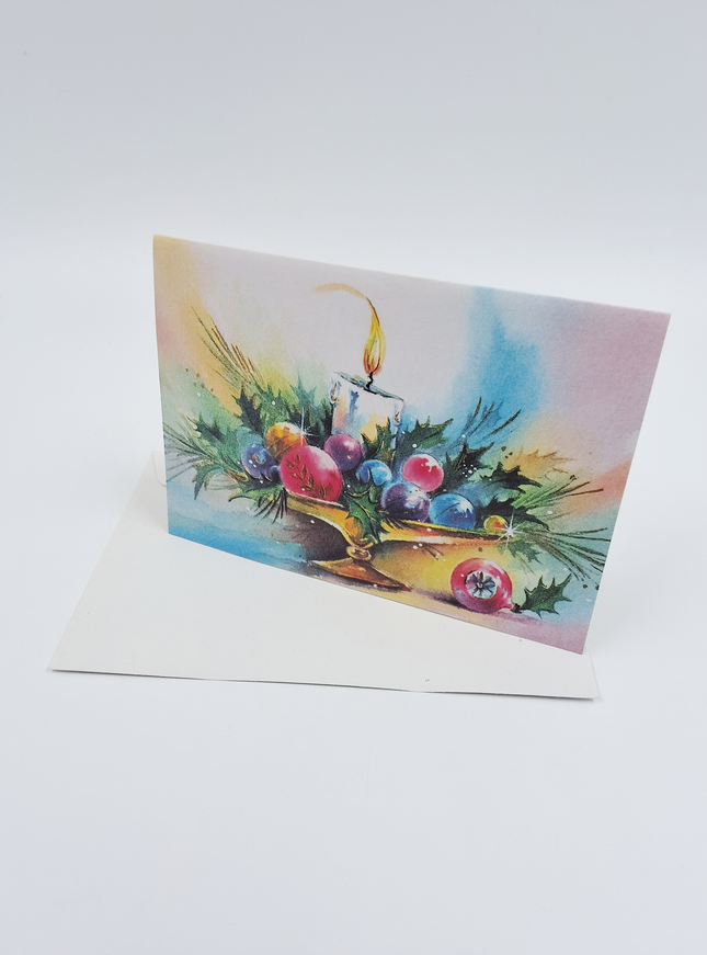 Wenskaart kaars in schaal 2