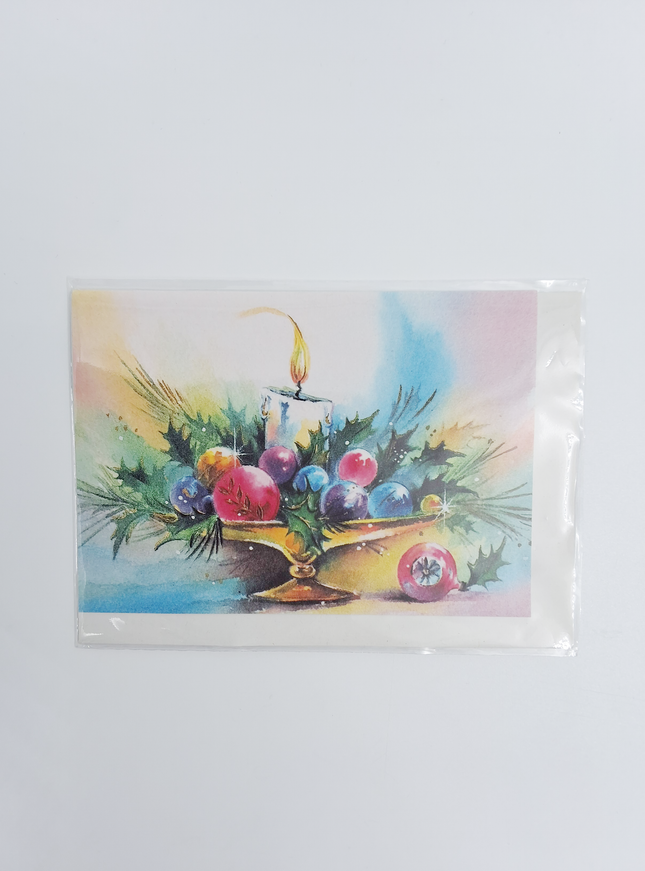 Wenskaart kaars in schaal 2