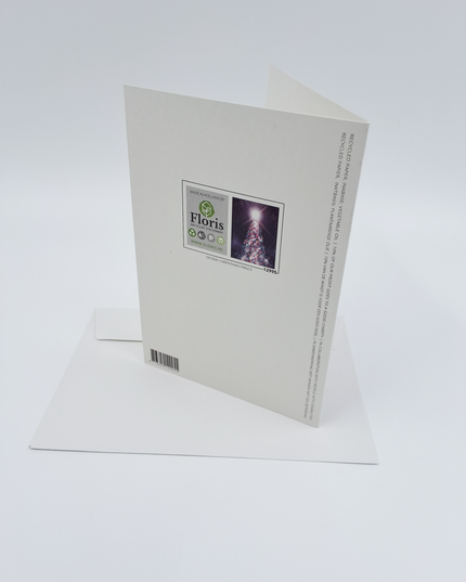 Wenskaart kerstboom licht