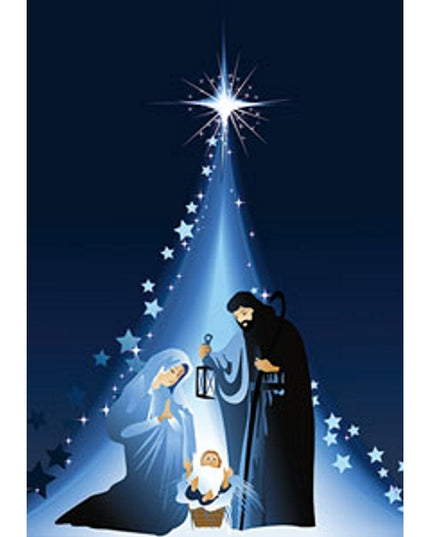 wenskaart ster Jezus Maria Jozef