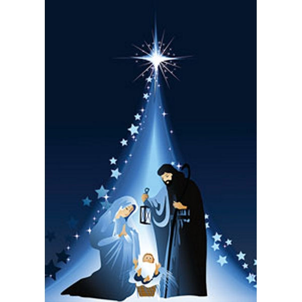 wenskaart ster Jezus Maria Jozef