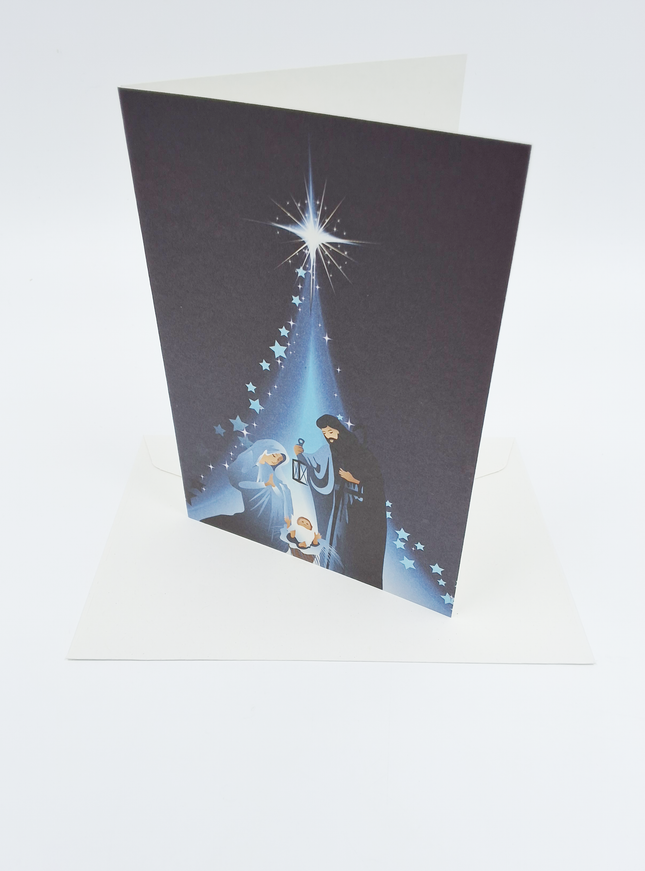 wenskaart ster Jezus Maria Jozef
