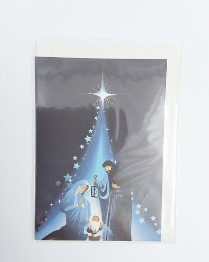 wenskaart ster Jezus Maria Jozef