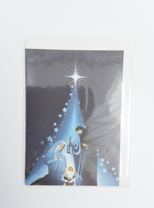 wenskaart ster Jezus Maria Jozef