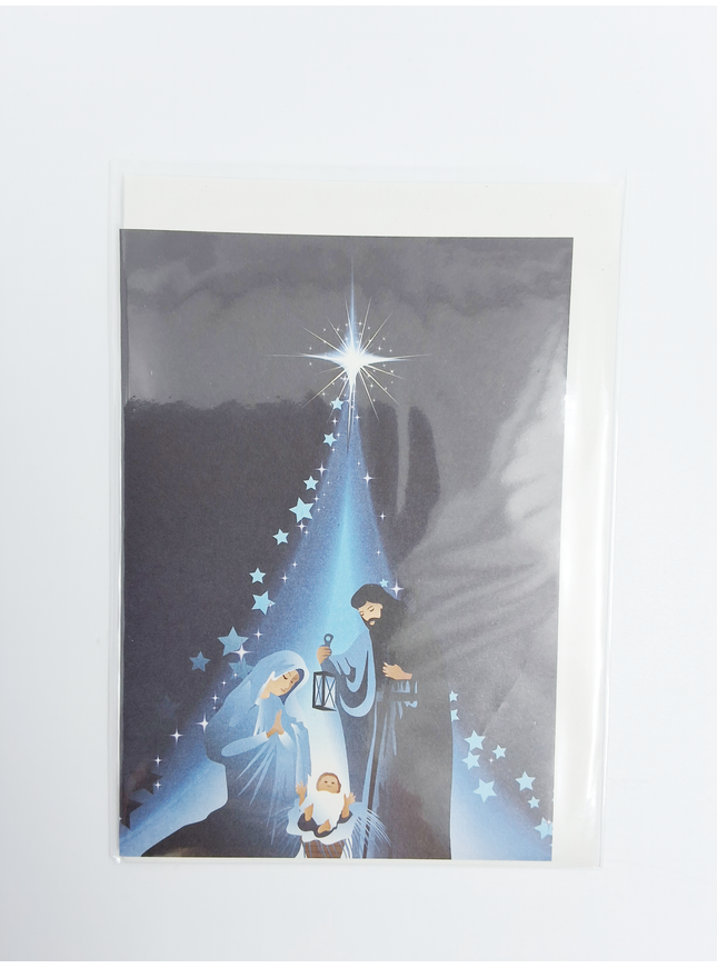 wenskaart ster Jezus Maria Jozef