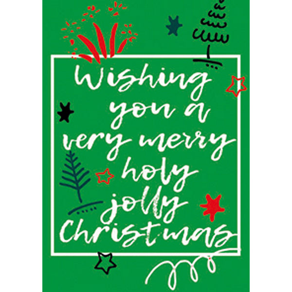 Wenskaart tekst "Wishing you ..."