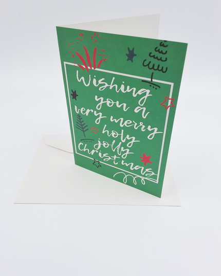 Wenskaart tekst "Wishing you ..."