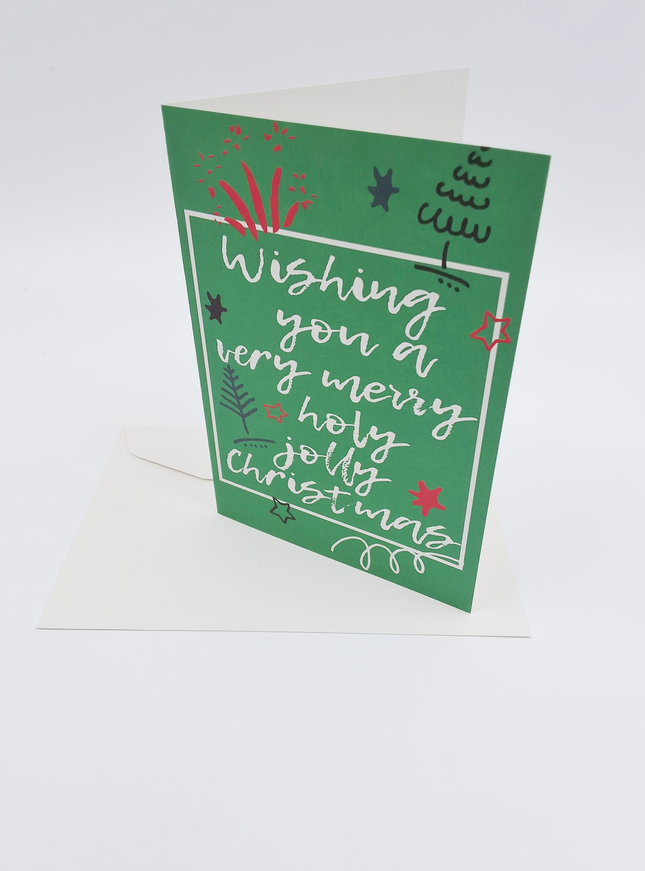 Wenskaart tekst "Wishing you ..."