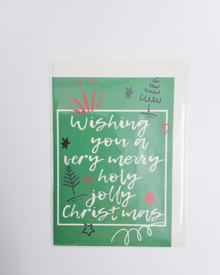 Wenskaart tekst "Wishing you ..."
