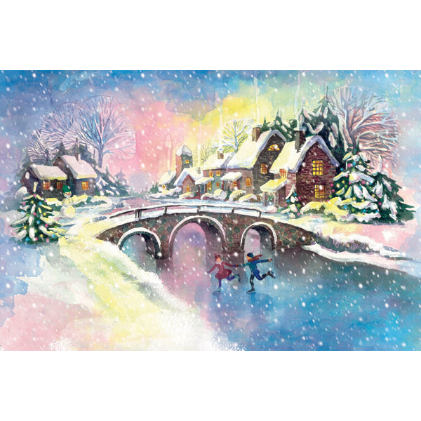 wenskaart winterlandschap