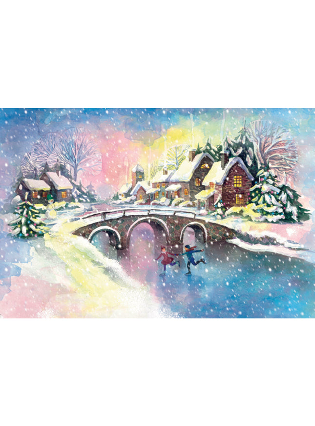 wenskaart winterlandschap